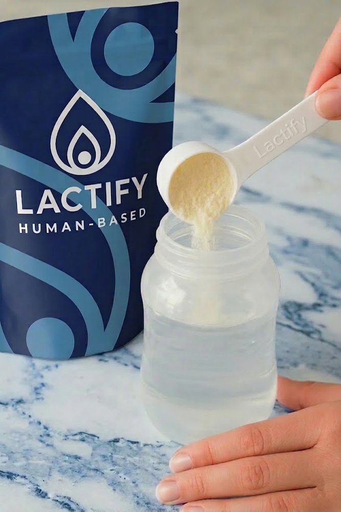 Uso de leche materna liofilizada Lactify